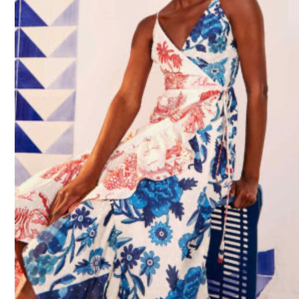 Farm Rio wrap dress size extra small